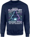 Władca klawiatury pogromca bugów informatyk programista Męska bluza 