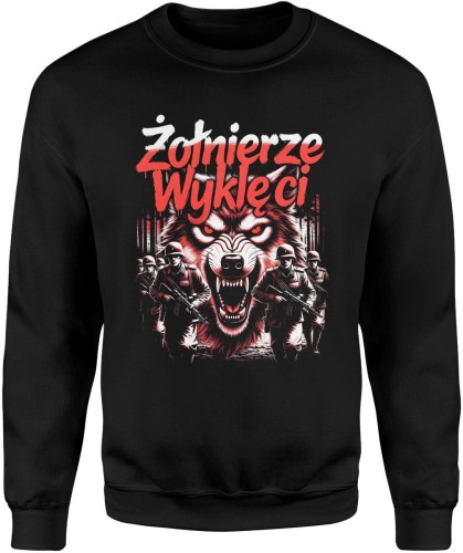 Żołnierze wyklęci wilcza siła historia honor niezłomność patriotyzm Męska bluza 