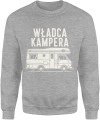 Władca kampera podróże campervan wolność droga lifestyle Męska bluza 
