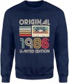 Original 1986 Limited Edition Kaseta Vintage Męska bluza 
