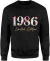 1986 Limited Edition Kwiaty Męska bluza   