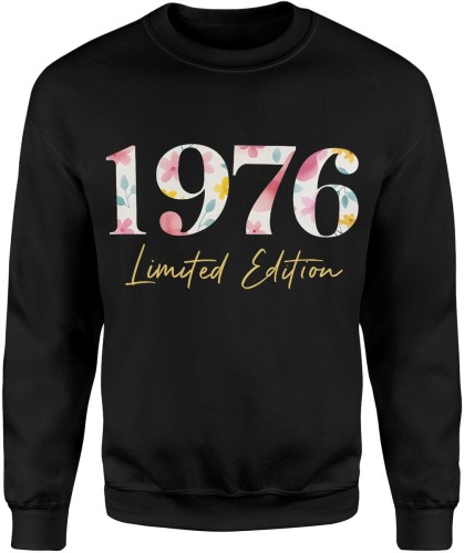 1976 Limited Edition Kwiaty Męska bluza     