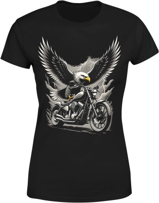 Orzeł wolności motocykl siła z orłem i motocyklem Damska koszulka