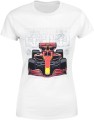 Bolid wyścigowy projekt techniczny motorsport precyzja szybkość Damska koszulka 