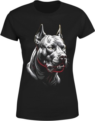 Amstaff siła charakter lojalność potężny pies street styl Damska koszulka