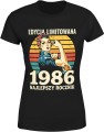 Edycja limitowana 1986 najlepszy rocznik retro styl kobieca siła vintage lata 80 Damska koszulka 