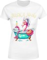 Boska 50-tka flaming glamour kobiecy styl relaks wanna humor elegancja Damska koszulka 