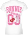 Bonnie 03 różowy styl gangsterski usta charakter street vibe Damska koszulka 