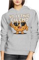 40 letnie ciacho humor wiek styl dystans do siebie charakter Damska bluza z kapturem 
