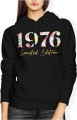 1976 Limited Edition Kwiaty Damska bluza z kapturem 