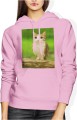 Meowl brainrot kot sowa tiktok Damska bluza z kapturem 