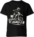 Motocross enduro adrenalina teren pasja jazdy offroad sportowy styl Dziecięca koszulka 