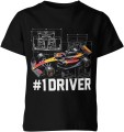 Bolid wyścigowy Formuła 1 #1 Driver motorsport szybkość adrenalina racing Dziecięca koszulka 