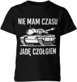 Czołg – Nie mam czasu, jadę czołgiem Dziecięca koszulka 