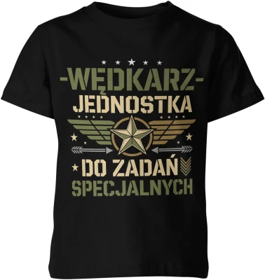 Wędkarz jednostka do zadań specjalnych humor pasja Dziecięca koszulka