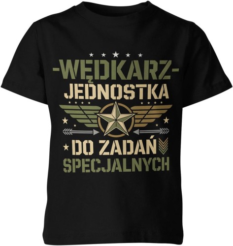 Wędkarz jednostka do zadań specjalnych humor pasja Dziecięca koszulka 