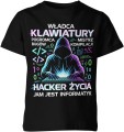 Władca klawiatury pogromca bugów informatyk programista Dziecięca koszulka 