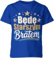 Będę starszym bratem duma rodzinna emocje radość nowa rola w rodzinie Dziecięca koszulka 