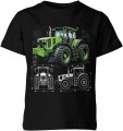 Traktor rolniczy schemat techniczny precyzja maszyny rolnictwo Dziecięca koszulka 