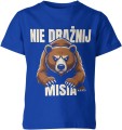 Nie drażnij misia dziki niedźwiedź siła natura ostrzeżenie animowany Dziecięca koszulka  