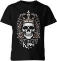 King czaszka korona siła władza styl mroczny luksus Dziecięca koszulka  