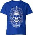 King czaszka korona siła władza styl mroczny luksus Dziecięca koszulka  