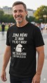Żona mówi że mam tylko dwie wady nie słucham i coś tam jeszcze Męska koszulka