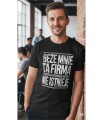 Beze mnie ta firma nie istnieje napis Męska koszulka