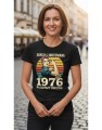 Edycja limitowana 1976 najlepszy rocznik retro styl kobieca siła vintage lata 70 Damska koszulka