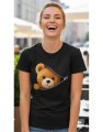 Miś Teddy Bear Misiek Z Suwakiem Damska koszulka