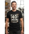 40 lat na oryginalnych częściach narzędzia Męska koszulka czarna