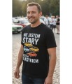 Nie jestem stary jestem klasykiem samochody prl Męska koszulka