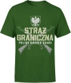 Straż Graniczna Polish Border Guard orzeł godło karabiny skrzyżowane służba graniczna Męska koszulka 