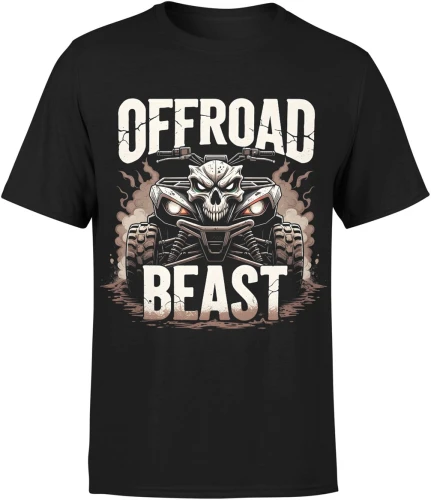 Offroad quad adrenalina teren 4x4 jazda ekstremalna błoto przygoda motoryzacja pasja Męska koszulka 