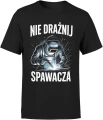 Nie drażnij spawacza spawanie warsztat metal praca techniczna iskry fachowiec zawód humor Męska koszulka 