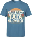 Najlepszy tata na świecie retro zachód słońca vintage styl klasyczny minimalizm Męska koszulka 
