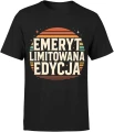 Emeryt limitowana edycja retro zachód słońca styl vintage klasyczny chill vibe Męska koszulka 