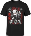 Anime demon girl czaszki mroczny styl goth manga horror japoński klimat dark Męska koszulka 