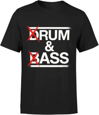 Drum and bass muzyka elektroniczna rave dj klub techno bass party styl underground Męska koszulka