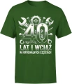 40 lat i wciąż na oryginalnych częściach mechanika humor narzędzia jubileusz Męska koszulka 