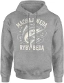 Machaj wędą Ryby będą Męska bluza z kapturem 