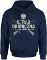 Straż Graniczna Polish Border Guard orzeł godło karabiny skrzyżowane służba graniczna Męska bluza z kapturem 