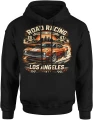 Samochód muscle car klasyk USA Los Angeles racing szybka jazda moc silnik styl Męska bluza z kapturem 