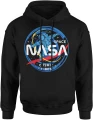 NASA kosmos astronauta space cosmic vibes galaktyka planety gwiazdy futurystyczny styl Męska bluza z kapturem 