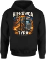 Kierowca tira ciężarówka transport droga noc jazda ogień trucking pasja Męska bluza z kapturem 