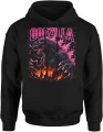 Godzilla neon potwór miasto ogień klimat monster movie kaiju Męska bluza z kapturem 