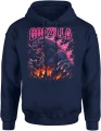 Godzilla neon potwór miasto ogień klimat monster movie kaiju Męska bluza z kapturem 