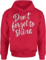 Don’t forget to shine błyszczący styl glamour brokat pozytywna energia Męska bluza z kapturem 