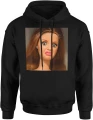 Disgusted Doll Face Lalka Creepy Twarz Mem Dziwna Mina Viral Internet Cringe Męska bluza z kapturem 
