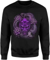 Maska demon smok japoński styl samuraj fantasy orientalny dragon tattoo vibe Męska bluza 